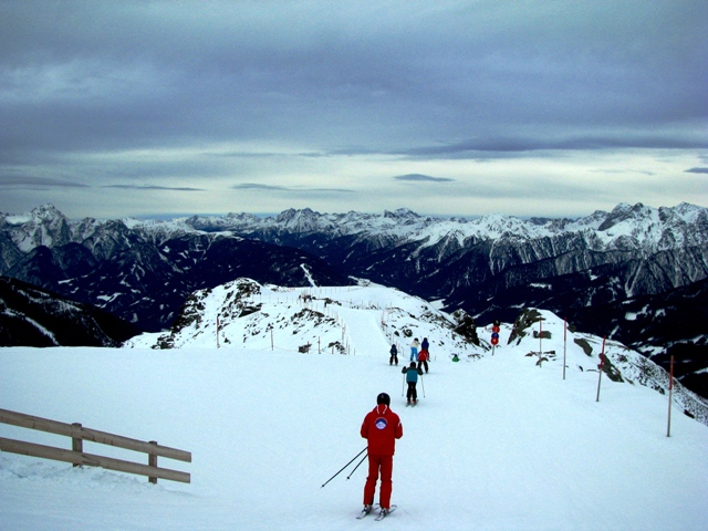 Skiing in the Austrian Alps