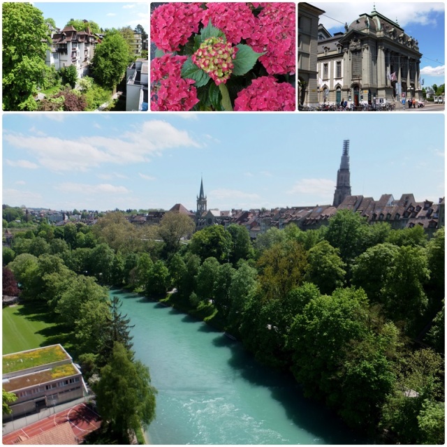 A great view of Bern from near the Altes Tramdepot restaurant