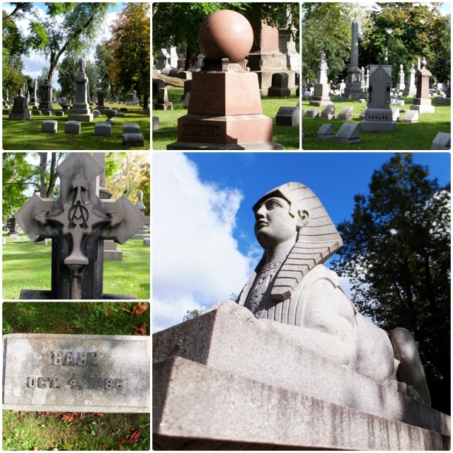 Amazing gravestones at the Forest Lawn Cemetery