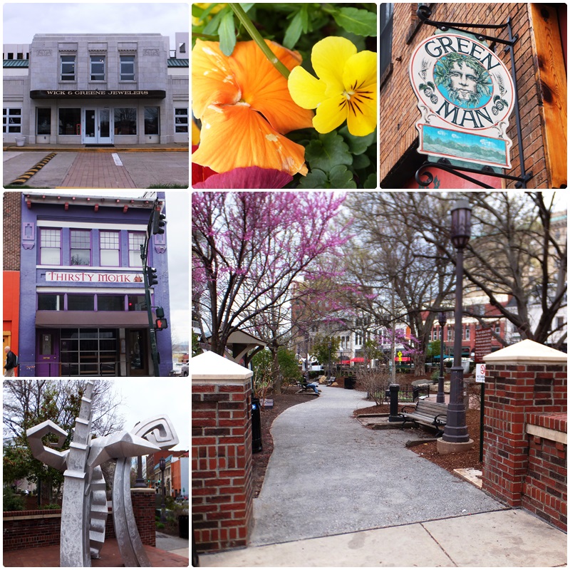 Pritchard Park is a popular gathering place in Asheville