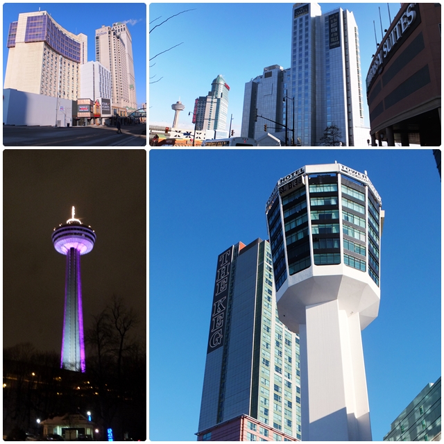 The Fallsview area has many highrise tower hotels.