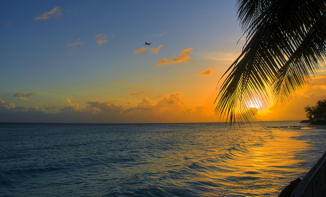 Sunset in Barbados, image under Creative Common License by Flickr User Berit Watkin